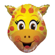 14" Giraffe Head Shape Mini Shape AIR FILL ONLY Foil Balloons 1ct #35004