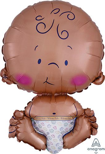 24" Celebration Baby Shape Helium Foil Balloon (D)#35201