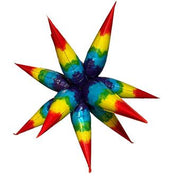 40" Star Burst Tie Dye Pattern Large Foil Multi-Balloon #35613