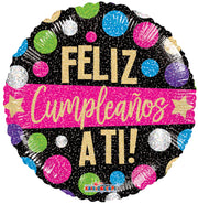 4" Spanish Birthday Feliz Cumpleanos! Micro Mini AIR FILL ONLY Foil Balloons (5 PACK) #35658