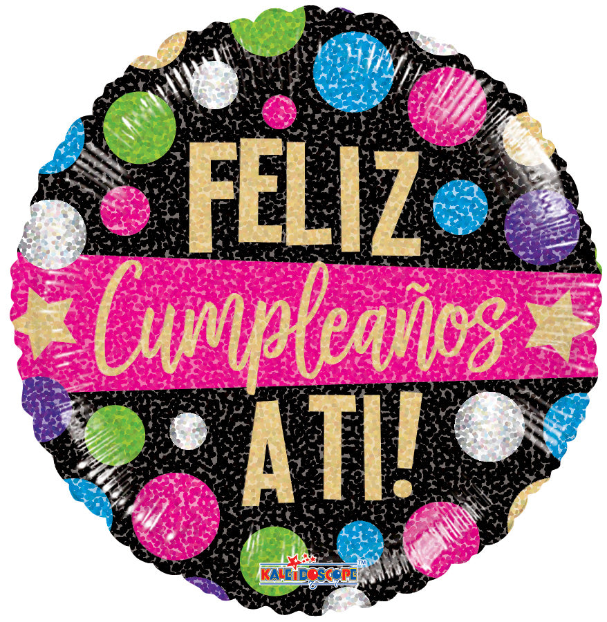4" Spanish Birthday Feliz Cumpleanos! Micro Mini AIR FILL ONLY Foil Balloons (5 PACK) #35658
