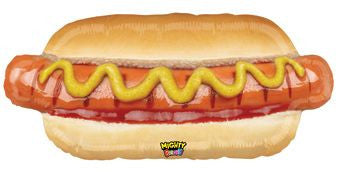 32" Hot Dog Shape Helium Foil Balloon 1ct #35723