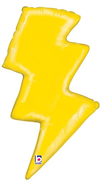31"  Large Shape Lighting Bolt  Helium Foil Balloon 1CT #35868