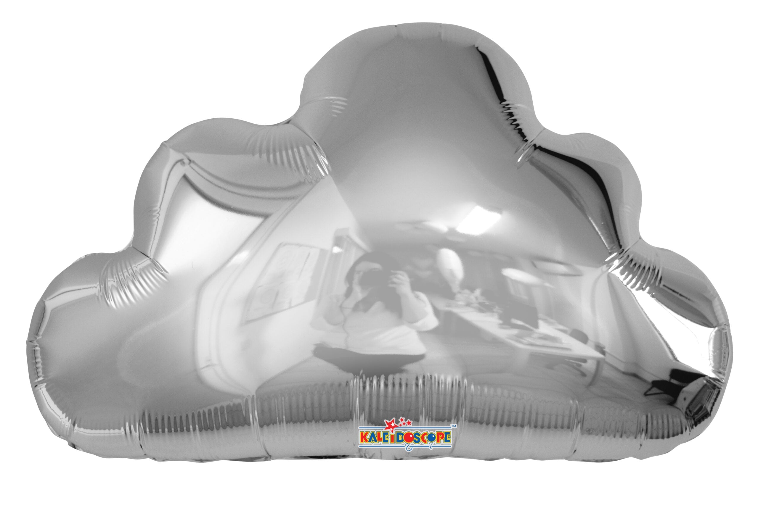 20" Silver Cloud Shape 2 Sides Helium Foil Balloons (1 Pack) #35999-20