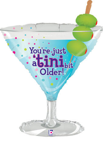 32" Martini Balloons Tini Bit Older 1ct #35145