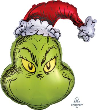 29" Jumbo How The Grinch Stole Christmas Helium Foil Balloon 1ct #36153