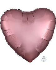 18" Satin Luxe Copper Heart Foil Balloon (5 PACK) #36825