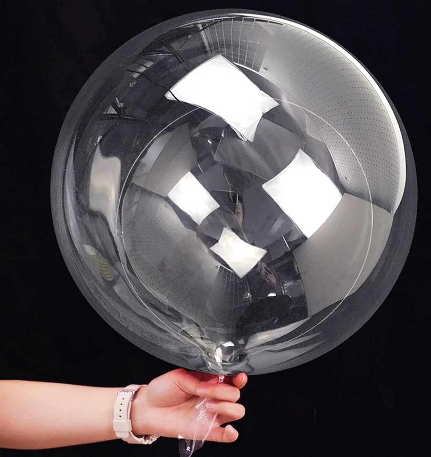 20 Inch Bobo Balloons, 10 Pcs Clear Bobo Balloon, Large Bubble Balloons | Transparent Bubble Balloon for Christmas Wedding Birthday Party Decoration