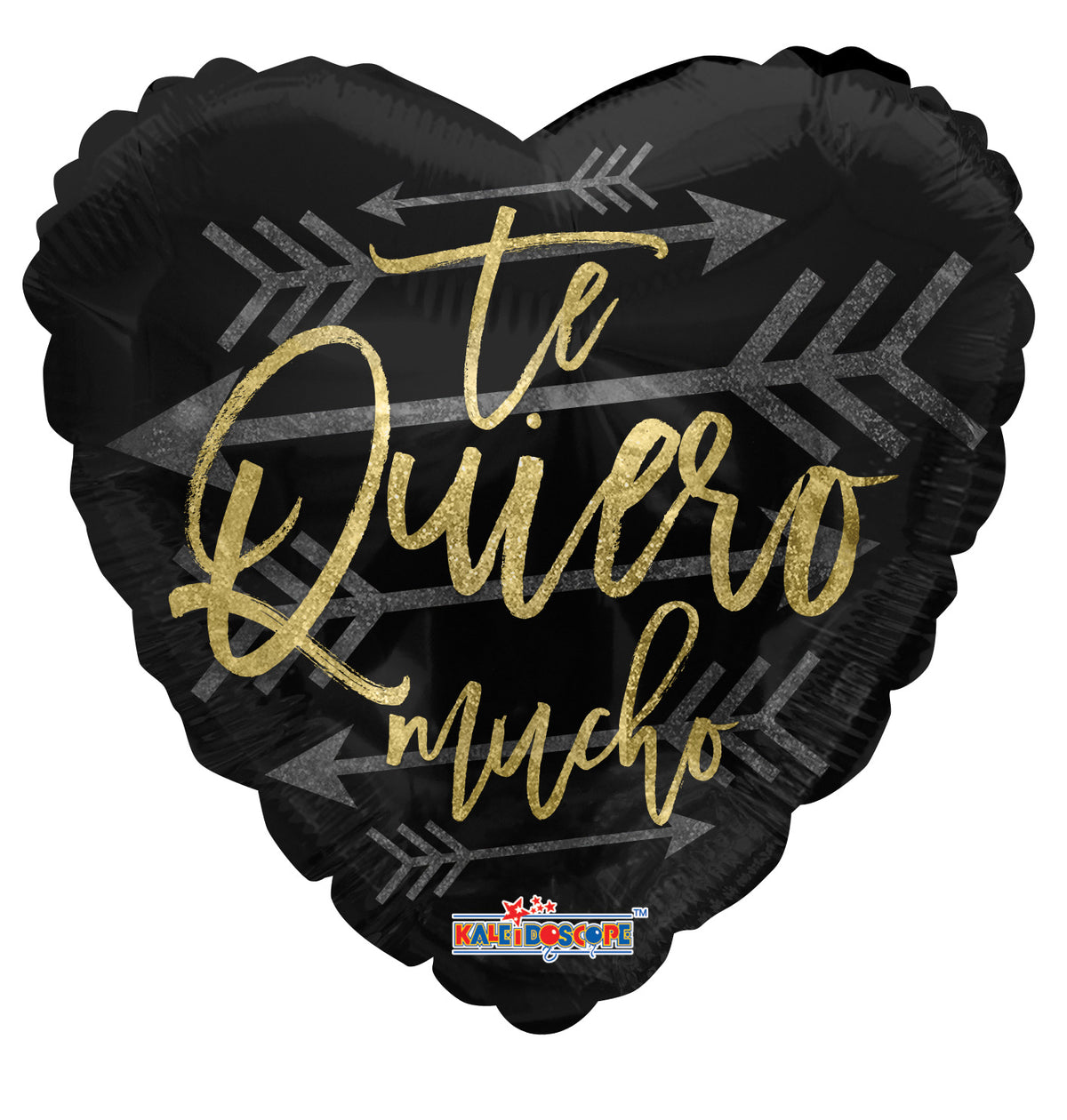 18" Te Quiero Mucho Spanish Holographic Helium Foil Balloon (5 PACK) #37082-18