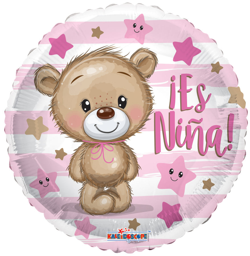 18" Spanish Baby Girl Es Nina Helium Foil Balloon (5 PACK) #37173