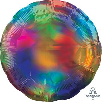 20" Iridescent Magenta Circle Helium Foil Balloon (5 PACK) 39255