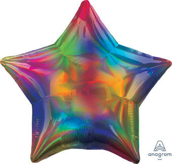 multi color star balloon