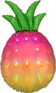 31" Pineapple Shape Iridescent Helium Balloon 1ct #39304