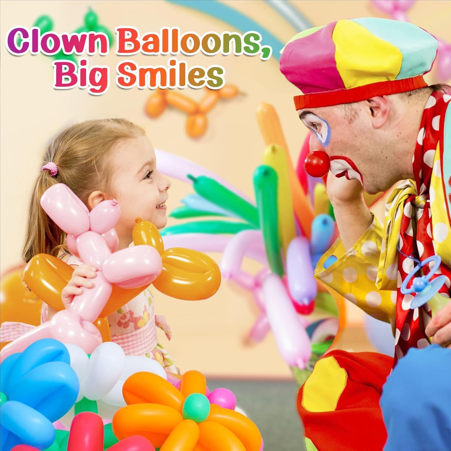 100 Pcs Premium Latex 260 Balloons Kit with Pump for Kids Party | Twisting Long Balloons to Make Animals Flowers, Fun Rainbow Balloons for Party Boys Girls Birthday Gifts Clowns Wedding Decor