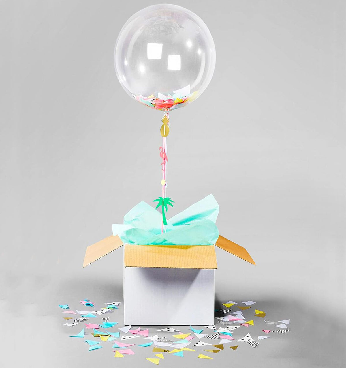 20-Inch Clear Bobo Balloons - 40-Pack Large Bubble Balloons