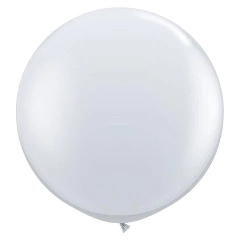 36" Qualatex Diamond Clear Round Latex Balloons 1ct #43392