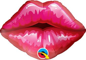 9" Kissy Lips Shape Air Fill Only Foil Balloon (5 Pack) #15873-09