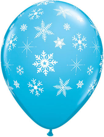 snow flake ballloons robin egg