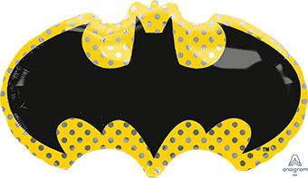 30" Batman Emblem Helium Foil Balloon #40715