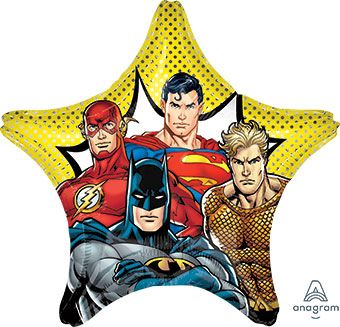 28" Justice League Large Shape Helium Foil Balloon 1ct #407200