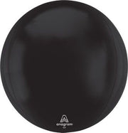 21" ORBZ Black Round Spherical Round Balloon (3 Pack) #40796
