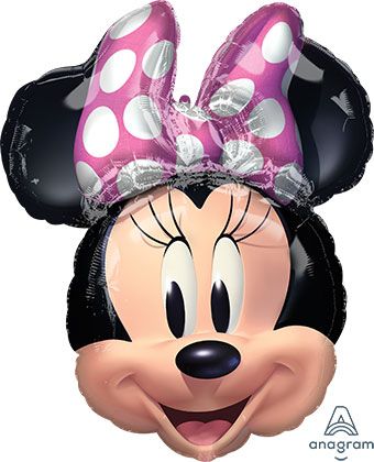 26" Jumbo Minnie Mouse Forever Head Shape 1ct #40979