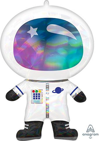 30" Large Shape Iridescent Shape Helium Foil  Balloon 1ct 41196
