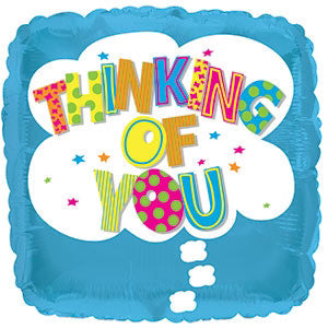 18" Thinking Of You Pillow Shaped Helium Balloon (5 PACK) #414034