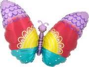 20" Butterfly Shape Pastel Helium Foil Balloon (1 Per Pack) #41646 (D)