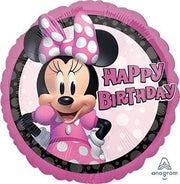 18" Happy Birthday Minnie Mouse Helium Foil Balloon #41893