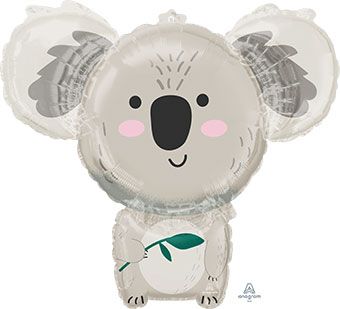 28"Large Koala Shape Helium Foil Balloon #42556