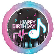 18" TikTok Theme Happy Birthday Helium Foil Balloon 1ct #43196