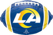18" NFL LA Rams Football Shape Helium Foil Balloon 1ct #34308