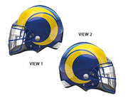 21" LA Rams Helmet Shape Foil Helium Balloon 1ct #43520