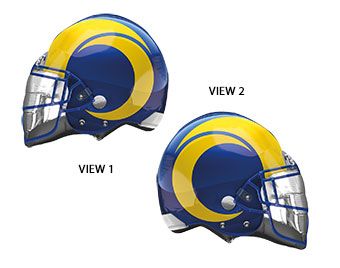 21" LA Rams Helmet Shape Foil Helium Balloon 1ct #43520