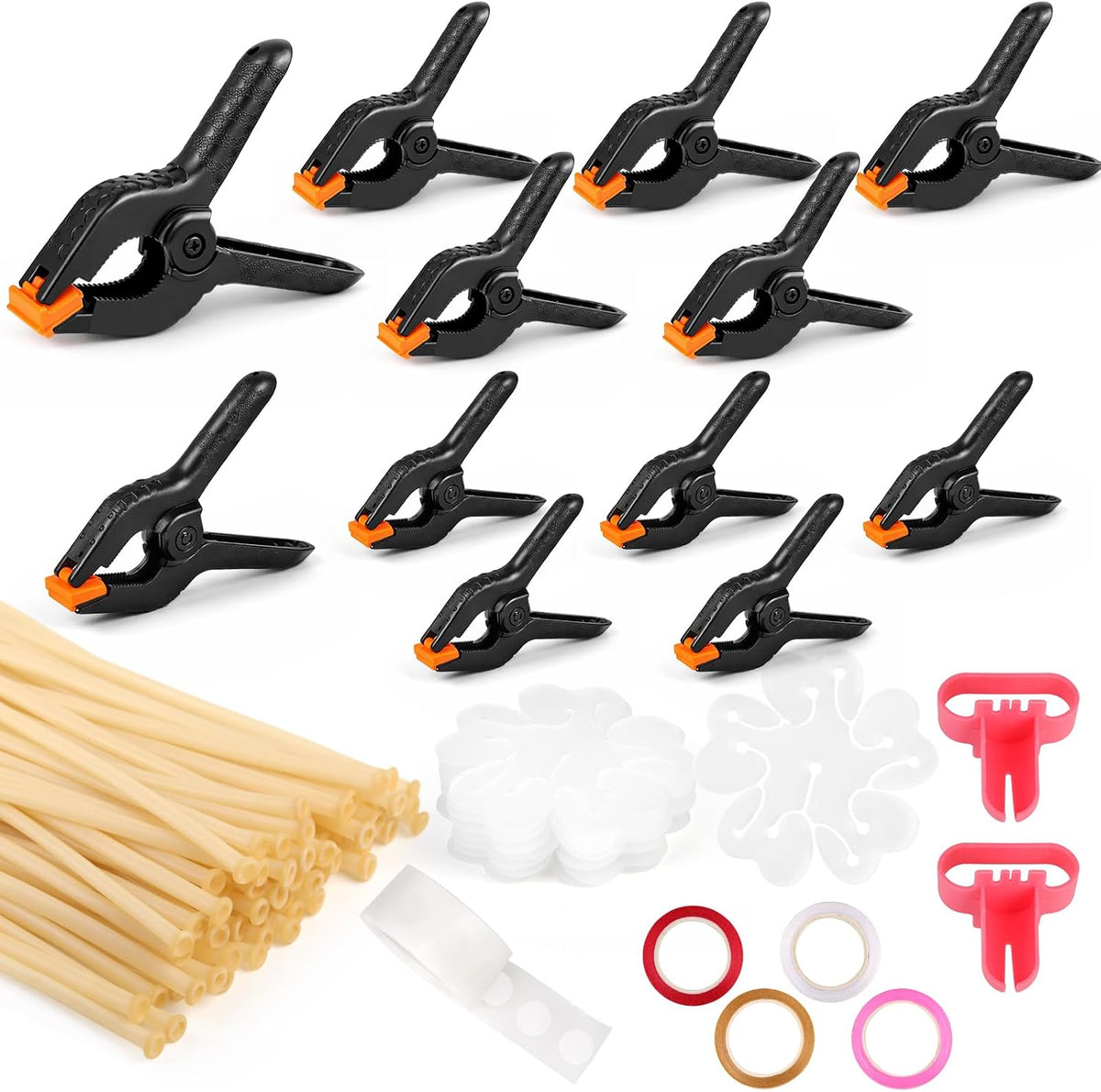 12-Pack Black Balloon Arch Clips - Balloon Arch Kit for Elegant Party Decorations