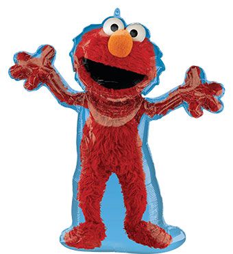 26" Elmo Large Shape Full Body Helium Foil Balloon 1ct #44245
