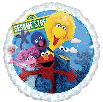 18" Sesame Street Helium Foil Balloon 1ct #44247