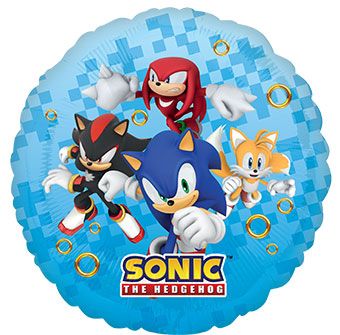 18" Sonic Hedgehog Helim Foil Balloons 1ct #44521