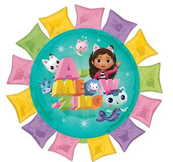 25" Large Shape Gabby's Doll House Helium Foil Balloon 1ct #45530