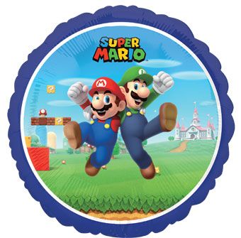 18" Super Mario Helium Foil Balloon 1ct #46352