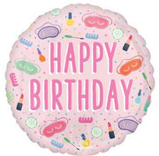 18" Happy Birthday Spa Party (1PK) #46567