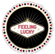 18" Casino Feeling Lucky Helium Foil Balloon ( 1 Pack ) #47413