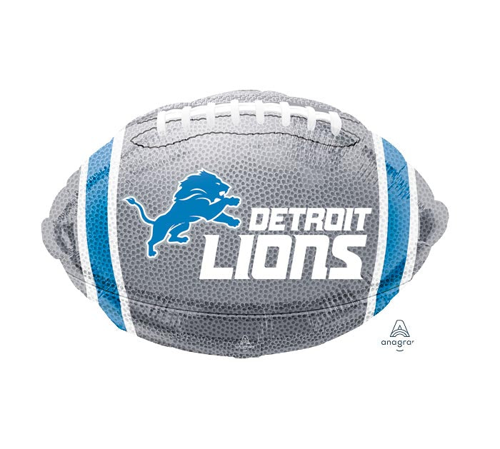 18" NFL Detroit Lions Football Shape Helium Foil Balloon 1ct #18107