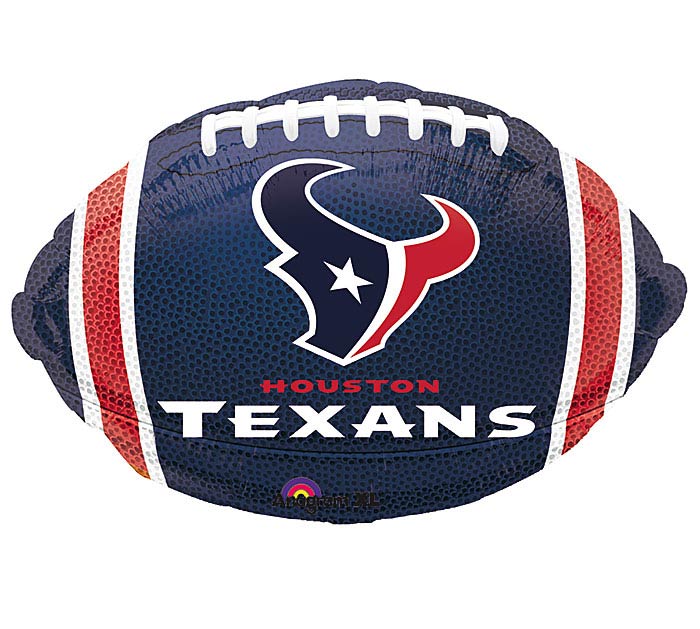 18" NFL Houston Texans Football Shape Helium Foil Balloon 1ct #29588