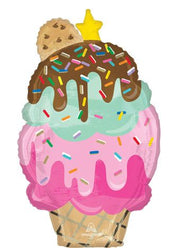 30" Ice Cream Here is the Scoop Foil Balloon 1ct #47624