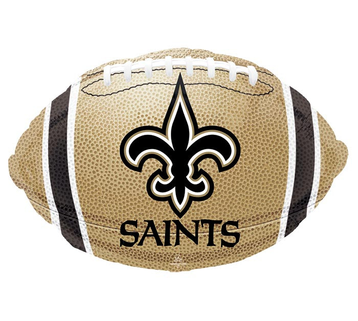 18" NFL New Orleans Saints Football Shape Helium Foil Balloon 1ct #29594