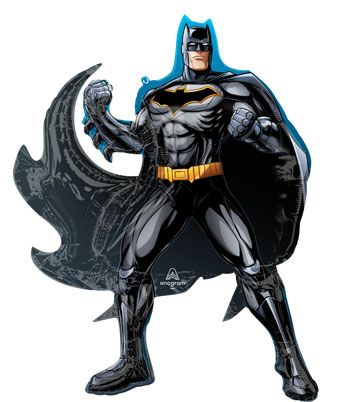 34"  Large Shape Batman  Helium Foil Balloon 1CT #48446.