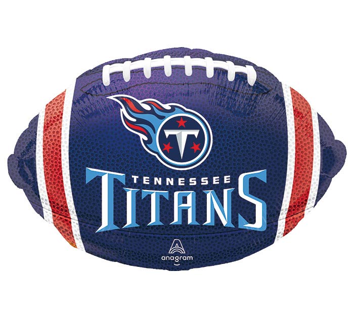 18" Tennessee Titans Football Shape Helium Foil Balloon 1ct #18117