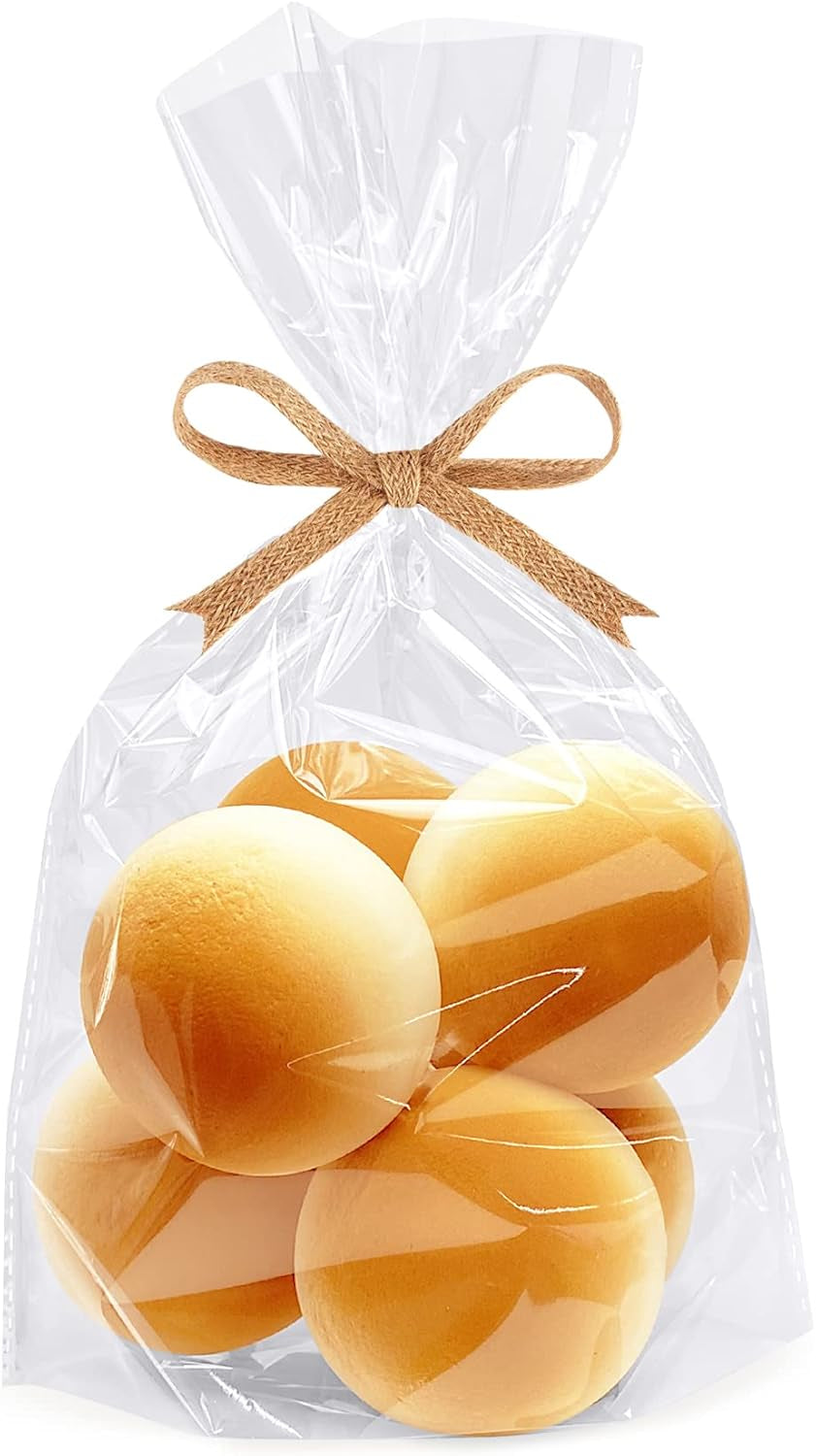 Cellophane Bags for Gift Baskets 16X24 Inches 5Pcs | Clear Cellophane Gift Bags (No Bow or Ribbon Included)